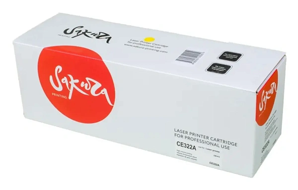 купить совместимый Картридж SAKURA CE322A желтый совместимый с принтером HP (SACE322A) 