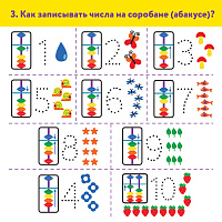 Счеты Абакус (соробан) радужные ЮНЛАНДИЯ "Ментальная арифметика", 13 разрядов кнопка обнуления, 1062