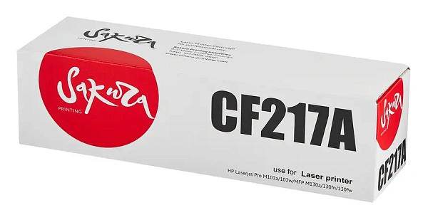 купить совместимый Картридж SAKURA CF217A черный совместимый с принтером HP (SACF217A) 