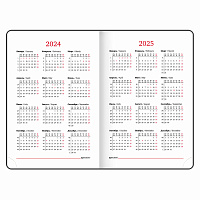 Ежедневник датированный 2024 А5 138x213 мм BRAUBERG "Select", балакрон, желтый, 114881