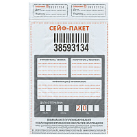 Сейф-пакеты полиэтиленовые (162х245+30 мм), до 100 листов формата А5, КОМПЛЕКТ 100 шт., индивидуальн
