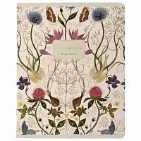 Тетрадь А5 48 л. BRUNO VISCONTI скоба, клетка, Soft Touch, фольга, "BLOOM FLOWERS" (5 видов), 7-48-1