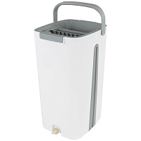 Комплект для уборки: швабра, ведро 11 л/9 л двухкамерное с отжимом, насадка МОП (кармашки с двух сто