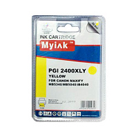 Картридж желтый увеличенный MyInk PGI-2400XLY желтый совместимый с принтером Canon
