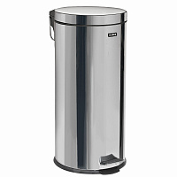 Ведро-контейнер для мусора (урна) с педалью LAIMA "Classic", 30 л, зеркальное, нержавеющая сталь, со