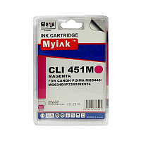 Картридж пурпурный XL MyInk CLI-451XLM пурпурный совместимый с принтером Canon