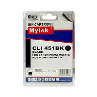 Картридж черный XL MyInk CLI-451XLBk черный совместимый с принтером Canon