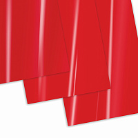 Обложки картонные для переплета, А4, КОМПЛЕКТ 100 шт., глянцевые, 250 г/м2, красные, BRAUBERG, 53216