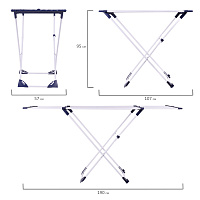 Сушилка напольная для белья раскладная, 3 сушильные зоны, 20 метров, LAIMA HOME, 607808