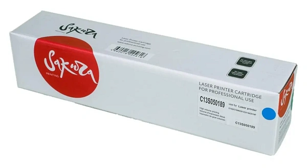 купить совместимый Картридж SAKURA S050189 голубой совместимый с принтером Epson (SAC13S050189) 
