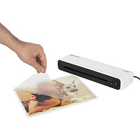 Ламинатор BRAUBERG L460-W БЕЛЫЙ, формат A4, толщина пленки 75-125 мкм, скорость 30 см/мин, 532269