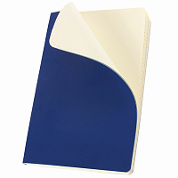 Блокнот МАЛЫЙ ФОРМАТ (100x150 мм) А6, BRAUBERG "Metropolis Ultra", под кожу, 80 л., клетка, синий, 1