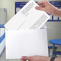 Конверты С6 (114х162 мм), отрывная лента, Куда-Кому, внутренняя запечатка, 80 г/м2, КОМПЛЕКТ 100 шт.