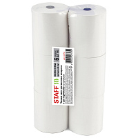 Чековая лента ТЕРМОБУМАГА 80 мм (диаметр 56 мм, длина 50 м, втулка 12 мм), КОМПЛЕКТ 6 шт., 44 г/м2, 