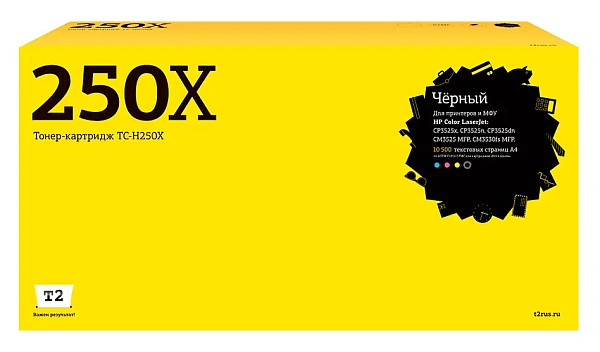купить совместимый Картридж T2 CE250X черный совместимый с принтером HP (TC-H250X) 
