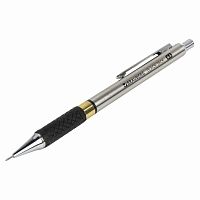 Карандаш механический 0,5 мм, BRAUBERG "Black Jack", металлический корпус, ластик, резиновый грип, 1