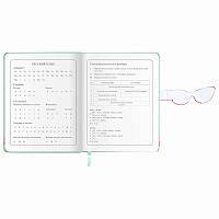 Дневник 1-4 класс 48 л., кожзам (твердая), застежка, ЮНЛАНДИЯ, "Корги в Очках", 106210