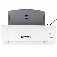Ламинатор BRAUBERG SILVER MAX A4, толщина пленки 60-200 мкм, скорость 32 см/мин, 532624