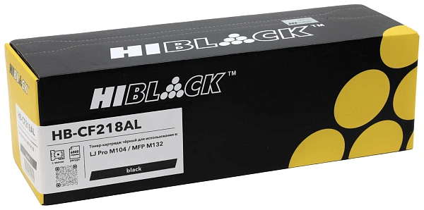 купить совместимый Картридж Hi-Black CF218A черный совместимый с принтером HP (7970267105) 