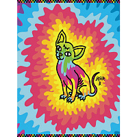 Тетрадь А5, 48 л., HATBER, скоба, клетка, обложка картон, "Lazer B - Выпуск №1" (5 видов в спайке), 