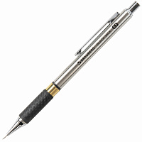 Карандаш механический 0,5 мм, BRAUBERG "Black Jack", металлический корпус, ластик, резиновый грип, 1