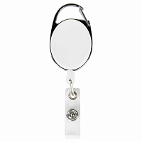 Держатель-рулетка для бейджей 70 см, петелька, белый, в блистере, BRAUBERG, 238238