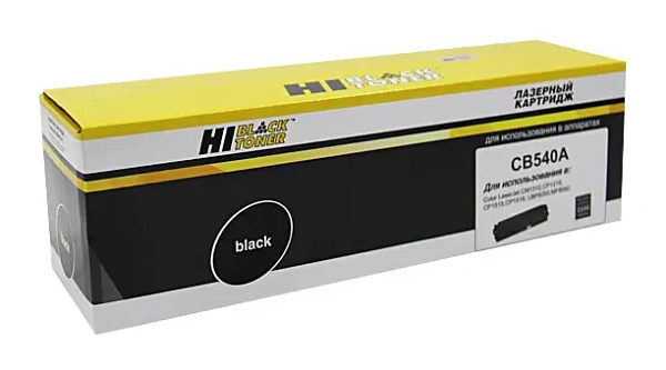 купить совместимый Картридж Hi-Black CB540A черный совместимый с принтером HP (1500101010) 