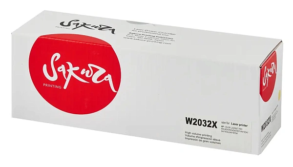купить совместимый Картридж SAKURA W2032X желтый совместимый с принтером HP (SAW2032X) 