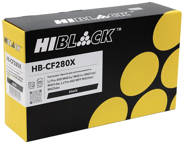купить совместимый Картридж Hi-Black CF280X черный совместимый с принтером HP (99901000202) 