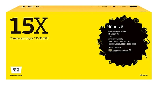 купить совместимый Картридж T2 C7115X черный совместимый с принтером HP (TC-H15XU) 