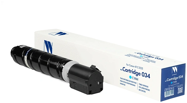 купить совместимый Картридж NV-Print 034C голубой совместимый с принтером Canon (NV-034C) 