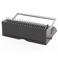 Переплетная машина для пластиковой пружины BRAUBERG B12, пробивает до 12 листов, сшивает до 450 лист