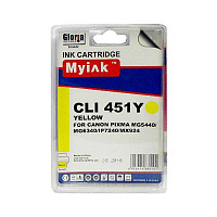 Картридж желтый XL MyInk CLI-451XLY желтый совместимый с принтером Canon