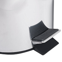 Ведро-контейнер для мусора (урна) с педалью LAIMA "Classic", 30 л, зеркальное, нержавеющая сталь, со