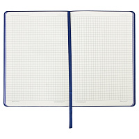 Блокнот А5 (148x218 мм), BRAUBERG "Metropolis Mix", под кожу, 80 л., клетка, голубой, 111040