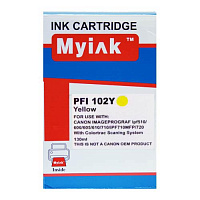 Картридж желтый MyInk PFI-102Y желтый совместимый с принтером Canon