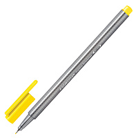 Ручка капиллярная (линер) STAEDTLER "Triplus Fineliner", ЖЕЛТАЯ, трехгранная, линия письма 0,3 мм, 3