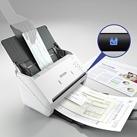 Сканер потоковый EPSON WorkForce DS-530 (B11B226401), А4, 35 стр./мин, 600x600, ДАПД, B11B261401