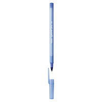 Ручка шариковая BIC Round Stic, СИНЯЯ, корпус голубой, узел 1мм, линия 0,32мм, С ШТРИХКОДОМ, 934598