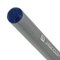 Ручка шариковая с грипом BRAUBERG "i-STICK POINT", СИНЯЯ, корпус серый, игольчатый узел 0,7 мм, лини