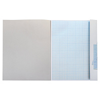 Бумага масштабно-координатная (миллиметровая), папка, БОЛЬШОЙ ФОРМАТ А3, голубая, 20 листов, ПЛОТНАЯ