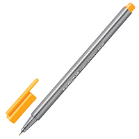 Ручка капиллярная (линер) STAEDTLER "Triplus Fineliner", НЕОНОВАЯ ОРАНЖЕВАЯ, трехгранная, линия пись