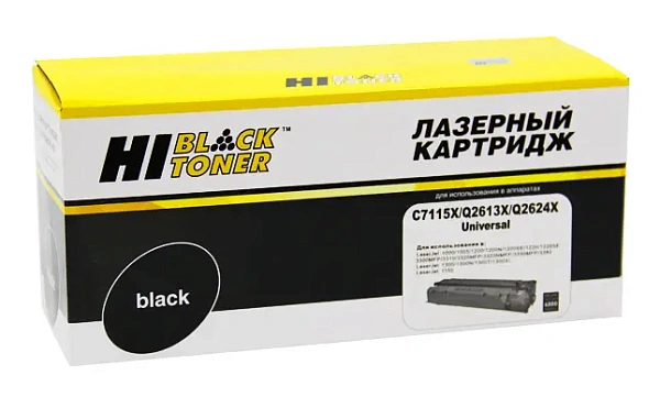 купить совместимый Картридж Hi-Black C7115X/Q2613X/Q2624X черный совместимый с принтером HP универсальный (200130161) 