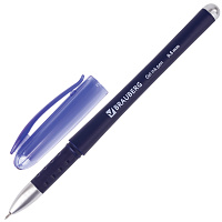 Ручка гелевая с грипом BRAUBERG "Impulse", СИНЯЯ, игольчатый узел 0,5 мм, линия письма 0,35 мм, 1411