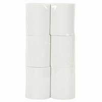 Чековая лента ТЕРМОБУМАГА 80 мм (диаметр 62 мм, длина 60 м, втулка 12 мм) КОМПЛЕКТ 6 шт., BRAUBERG, 