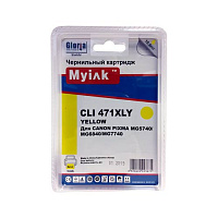 Картридж желтый увеличенный MyInk CLI-471XLY желтый совместимый с принтером Canon