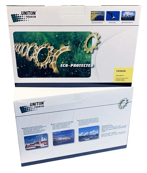 купить совместимый Картридж UNITON Premium GREEN LINE CE262A желтый совместимый с принтером HP (122337) 