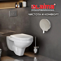 Диспенсер для туалетной бумаги LAIMA PROFESSIONAL BASIC (Система T2) малый, нержавеющая сталь, матов