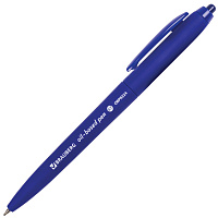 Ручка шариковая масляная автоматическая BRAUBERG "Sky Blue", СИНЯЯ, soft-touch, узел 0,7 мм, линия п