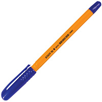 Ручка шариковая STAFF "EVERYDAY BP-247 Orange", СИНЯЯ, шестигранная, корпус оранжевый, линия письма 